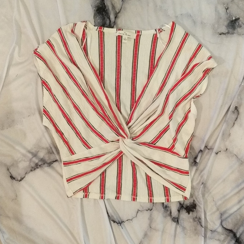 Easy Red Striped Shirt